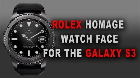 cadran gear s3 rolex|Custom Rolex watch face on a Samsung gear S3 .